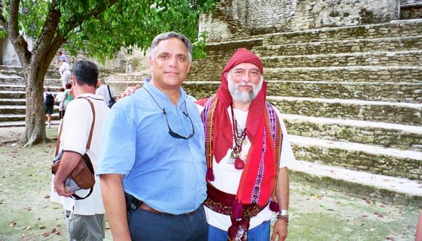 Parkerson_with_Mayan_Priest_Carlos_Barrios_Clan_de_Aguila_2005